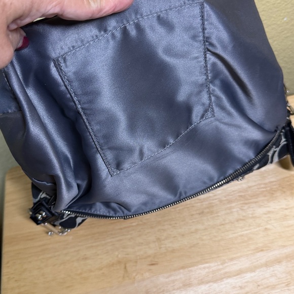 Coach Ashley Black and Gray Signature Satchel - Picture 4 of 7